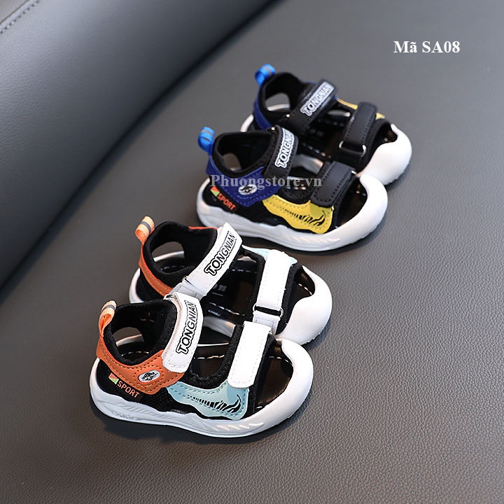 Giày tập đi cho bé trai từ 0-18 tháng tuổi mềm êm SA08