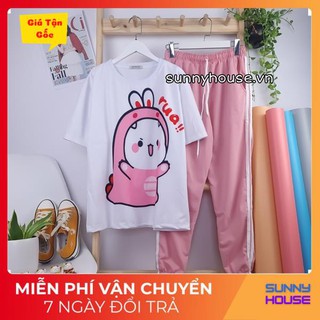 Set đồ bộ quần dài Jogger cartoon hoạt hình .Unisex form rộng SunnyHouse Mã SP001890