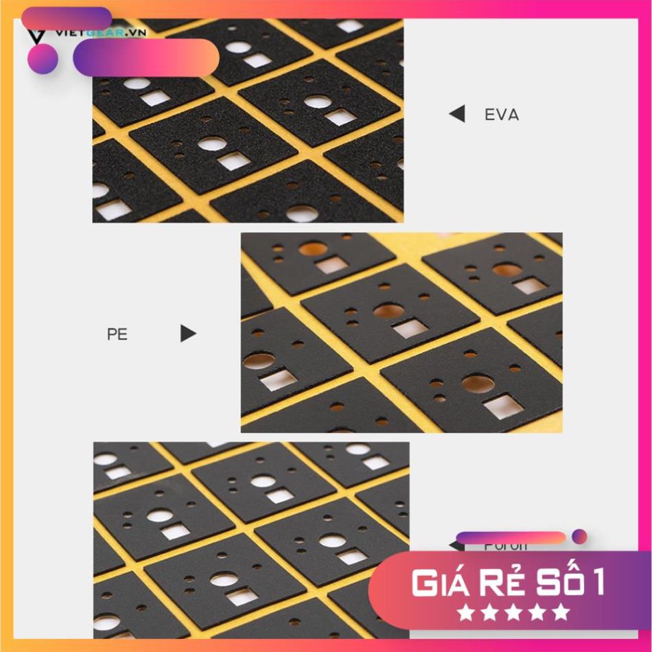 Tấm tiêu âm switch foam Poron 15x16x0,5mm giúp âm thanh gọn gàng êm ái