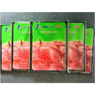 Giấy in phun kim mai in 1 mặt 130g a4 - 100 tờ /xấp