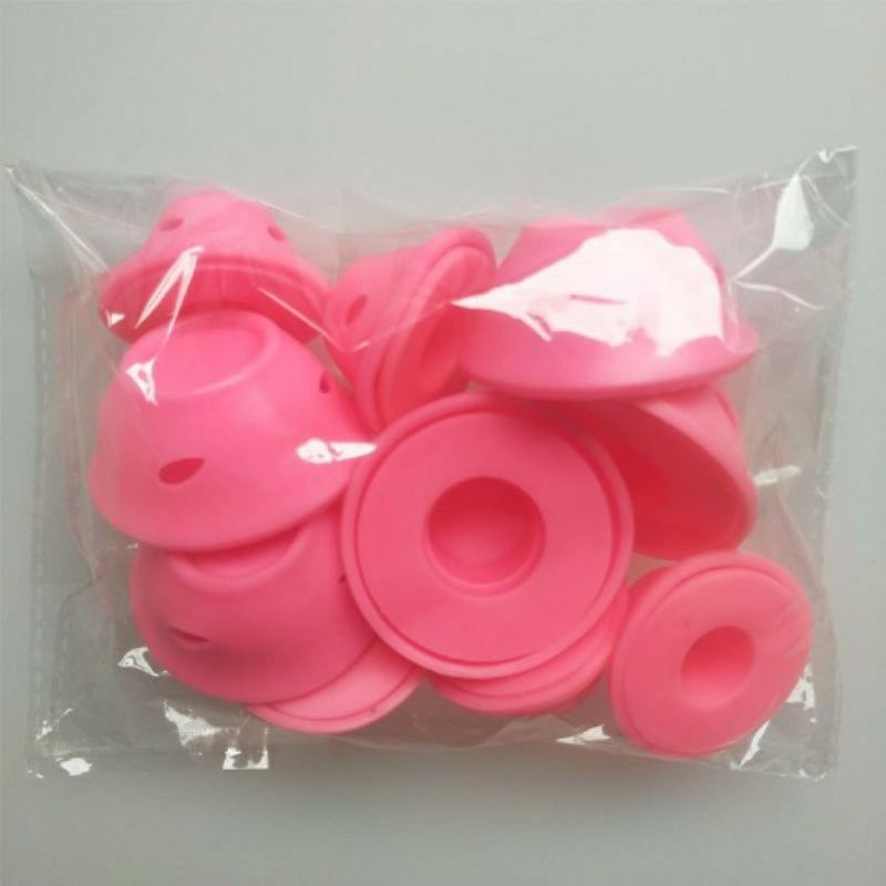 Sét 10 cái dụng cụ cuốn tóc silicone dành cho bạn nữ#