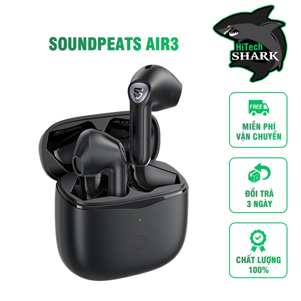 Tai Nghe Không Dây True Wireless Soundpeats Air3 Qualcomm QCC3040 Bluetooth 5.2 Chơi Game Với Game Mode