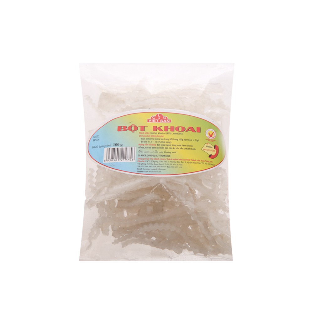 Bột khoai / báng/ Sán Dây Việt San gói 100g/200g/300g