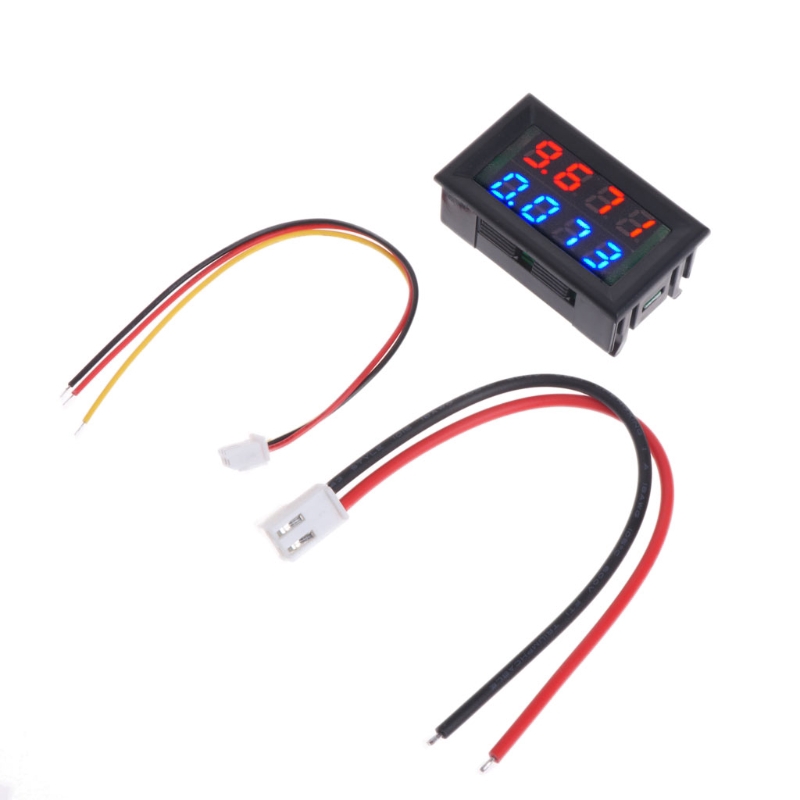 ☀SUPB☀ 0.28 inch Digital DC 4 Bit DC 100V 10A Voltmeter Ammeter Voltage Current Meter