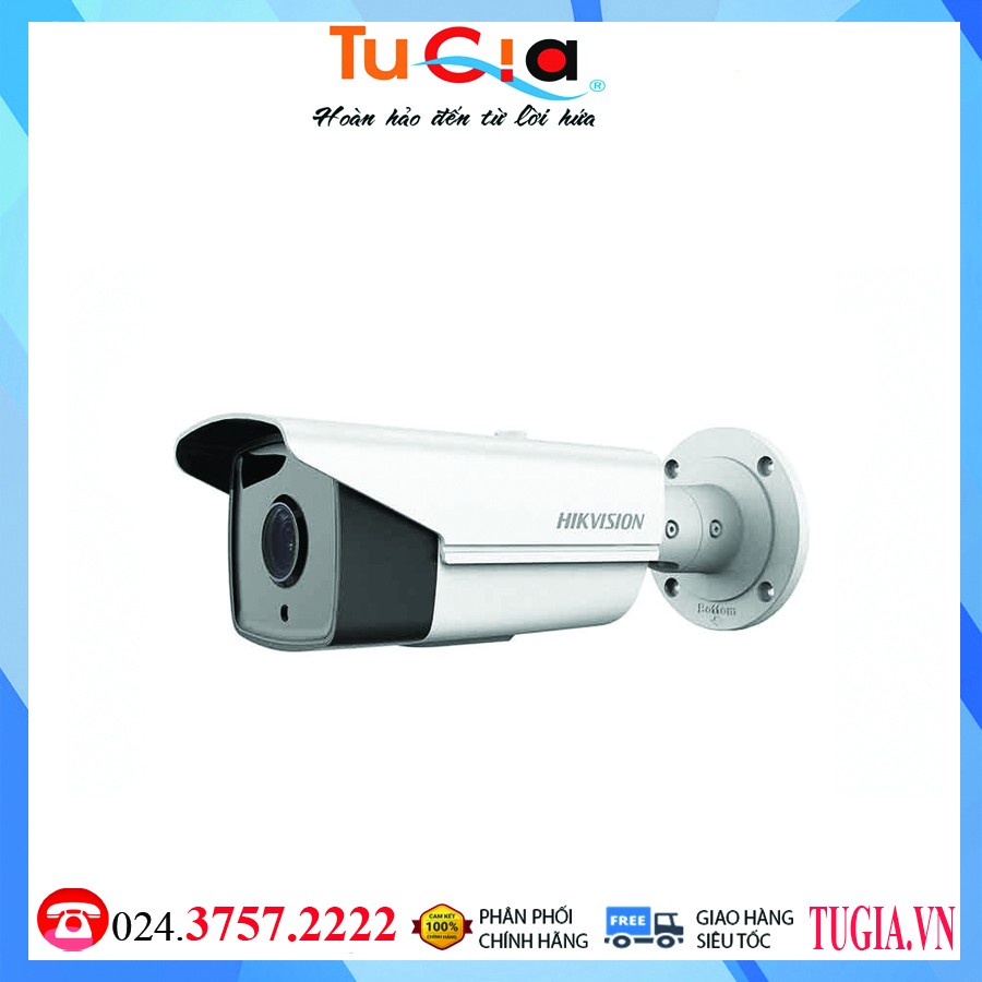 Camera thân trụ ngoài trời 6MP chuẩn nén H265+(DS2CD2T63G0I8) hàng chính hãng