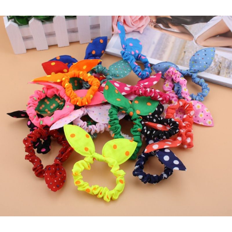 combo 10 cột tóc nơ đẹp đủ màu ngẫu nhiên