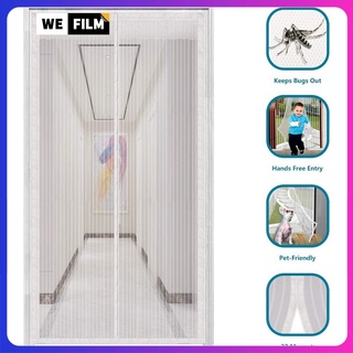 【Ready Stock】Magnetic Mosquito Net Door WEFILM Sliding Door Screen With Full Frame Magic Tape, Magnetic Nesh, Suitable For Door /Prevent Dengue Fever