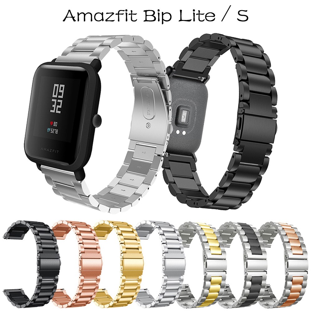Dây Đeo Inox Cho Đồng Hồ Thông Minh Huami Amazfit bip Bit Lite / bip 3 / bip u pro / bip s