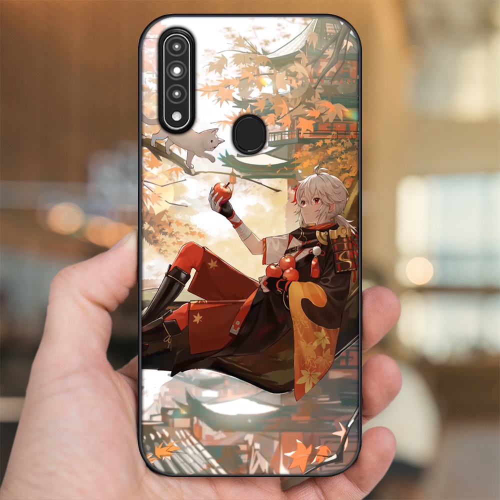 Ốp lưng Oppo A31, A8 viền đen in hình Kazuha Genshin Impact