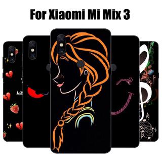 Ốp lưng Xiaomi Mi Mix 3 Trường hợp Silicone mềm TPU Back Cover Điện thoại Vỏ bọc Xiaomi Mi Mix 3 Case