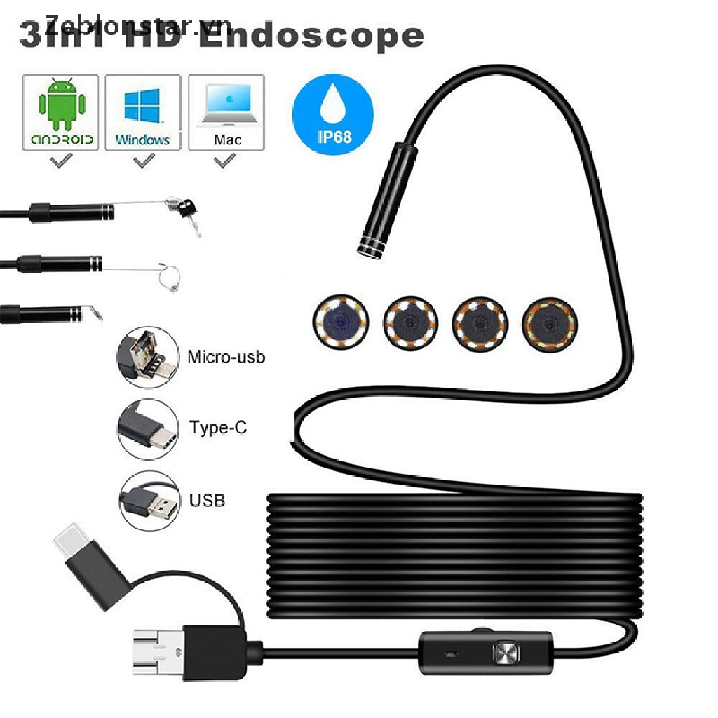 Camera Usb Loại C 3 Trong 1 HD IP68 Chất Lượng Cao
