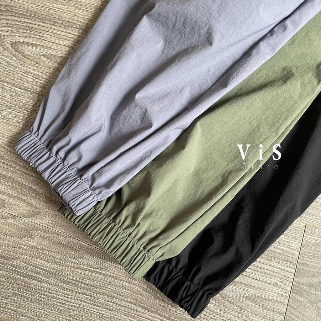 Quần jogger nữ chất dù