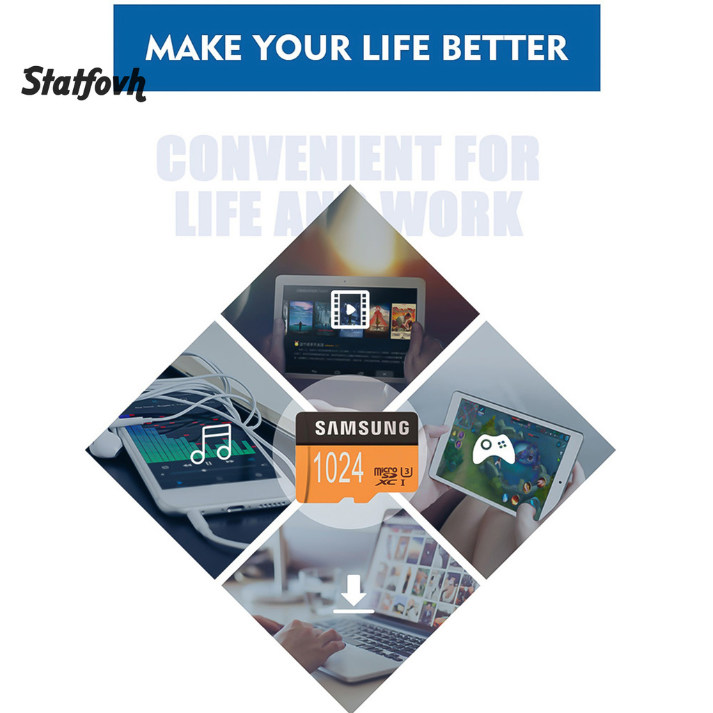 Thẻ Nhớ Micro-Sd Tf Yo 64 / 128 / 256 / 512 / 1024gb Cho Điện Thoại / Máy Tính Bảng | BigBuy360 - bigbuy360.vn