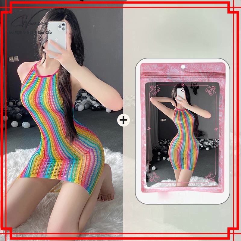BodySuit Lưới Trong Suốt Bó Sát Nhiều Màu Sexy Gợi Cảm  [CWEAR.SEXY_Đồ ngủ &amp; Nội y cao cấp]