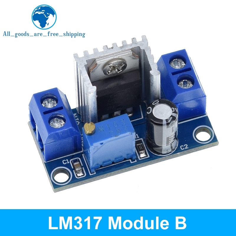 Lm317t bộ chuyển đổi có thể điều chỉnh dc-dc buck step down circuit board module bộ điều chỉnh tuyến tính nguồn điện với bộ lọc chỉnh lưu