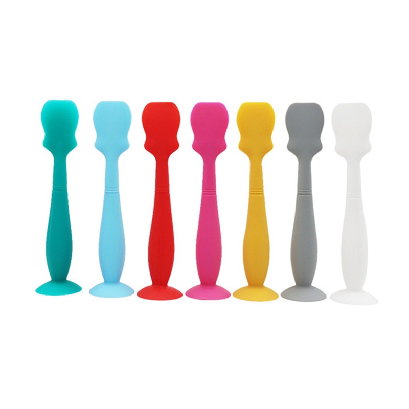 Bàn Chải Vệ Sinh Mông Em Bé Có Giác Hút Bằng Silicone Tháo Rời Được