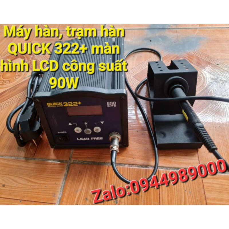 Máy hàn, trạm hàn QUICK 322+ màn hình LCD công suất 90W