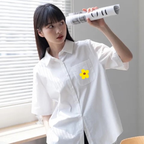 NRVP Áo Sơ Mi Dáng Rộng Thời Trang Hàn Quốc 2022 Dành Cho Nữ