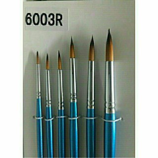 Cọ nét, cọ tỉa nét,  cọ ke, cọ đầu nhọn Lông Mềm Artist 6003R ( Bộ 6 Cây)