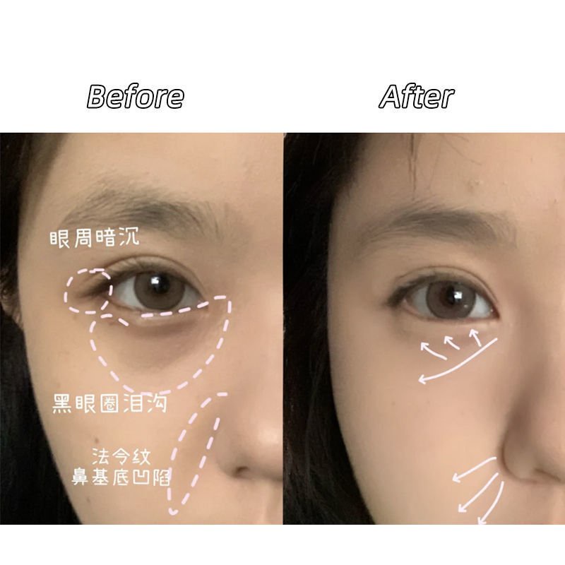 Bảng Kem Che Khuyết Điểm Ba Màu Che Quầng Thâm Và Nếp Nhăn Hiệu Quả Thương Hiệu TIMAGE Caitang