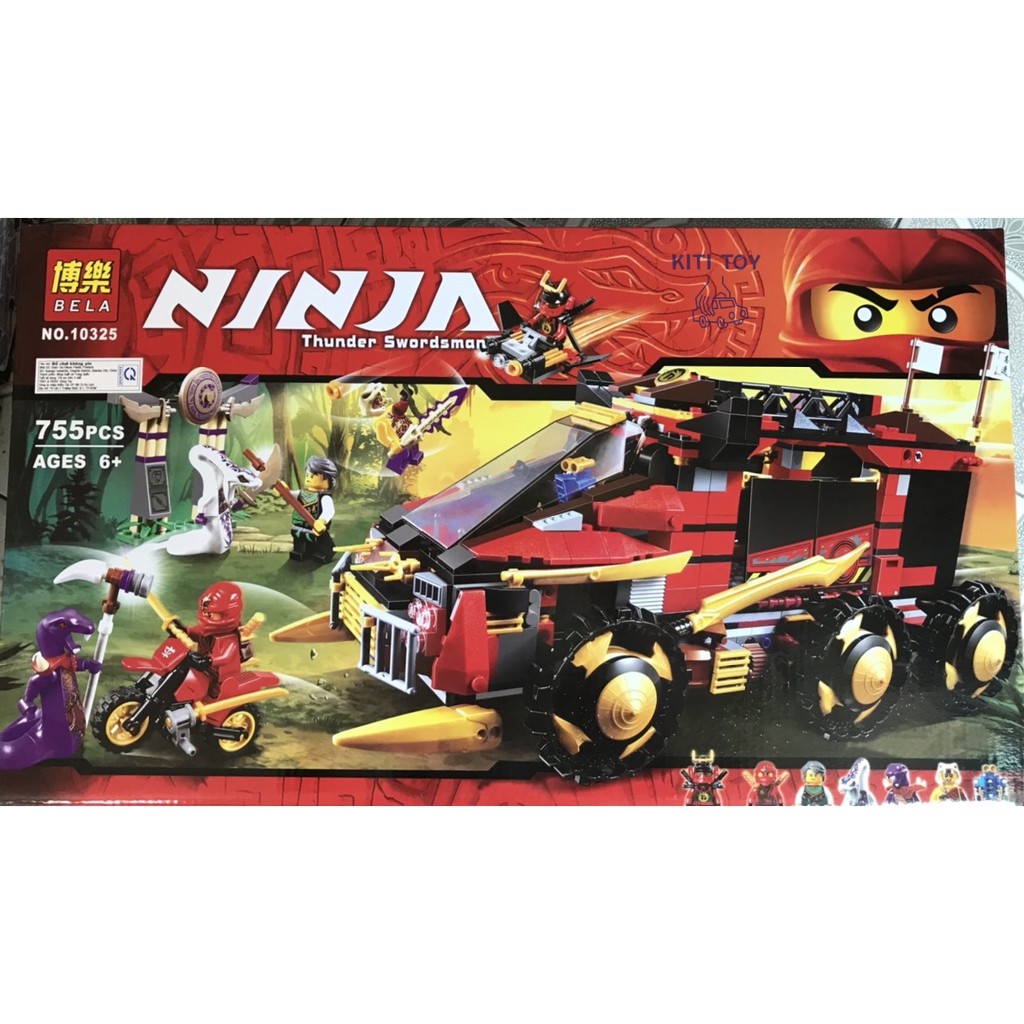 Lắp ráp ninjago Bela 10325 : Siêu Xe Tác Chiến DBX siêu to