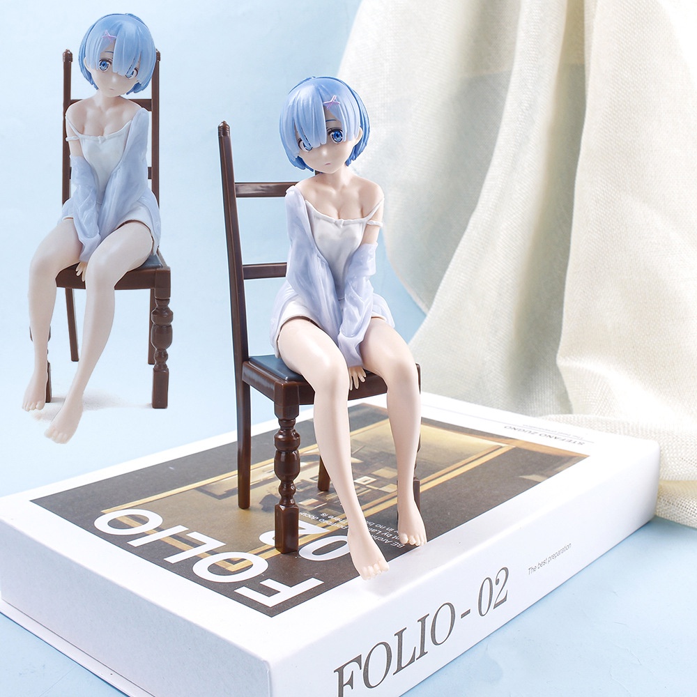 Mô hình nhân vật anime Re: Life In A Different World From Zero cao 15cm trưng bày trang trí tiện dụng
