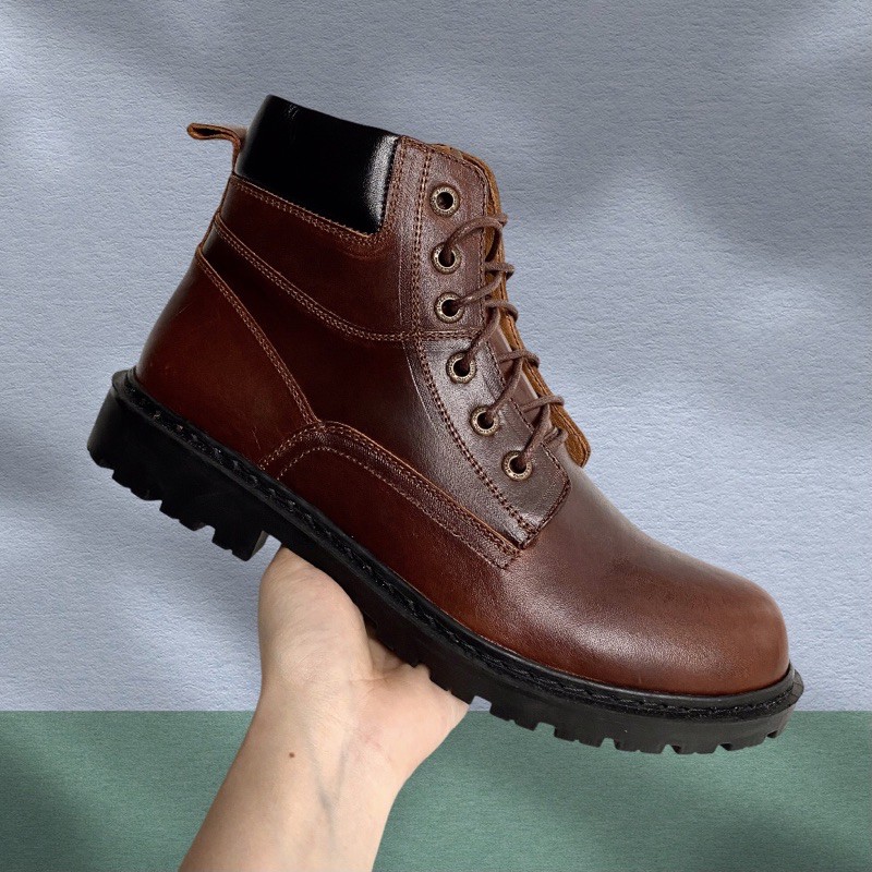 Giày Boot Nam Cổ Cao TEFOSS HN612 Nâu s38-44