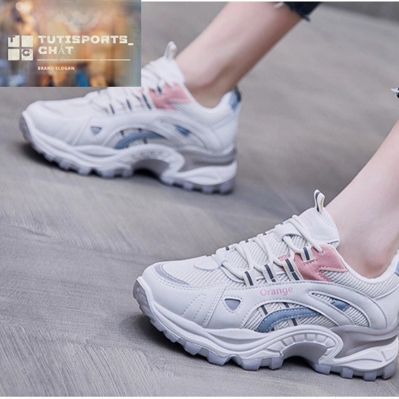 Giày Thể Thao Nữ ❤️ FREESHIP ❤️ Giầy Sneakers Độn Đế 5cm Màu Trắng Chống Đau Chân Khi Vận Động 3 Màu Siêu Đỉnh