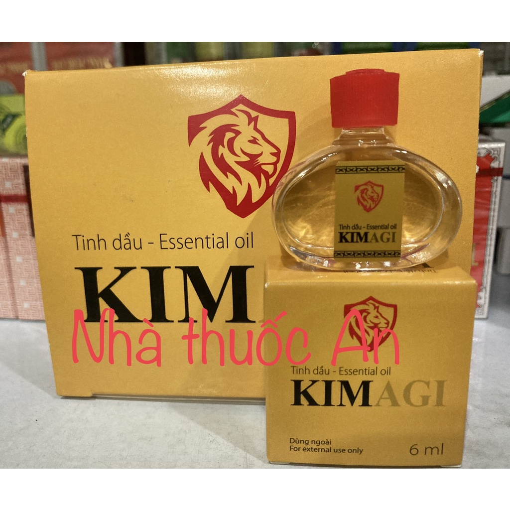 Hộp 10 chai Dầu gió kim AGI