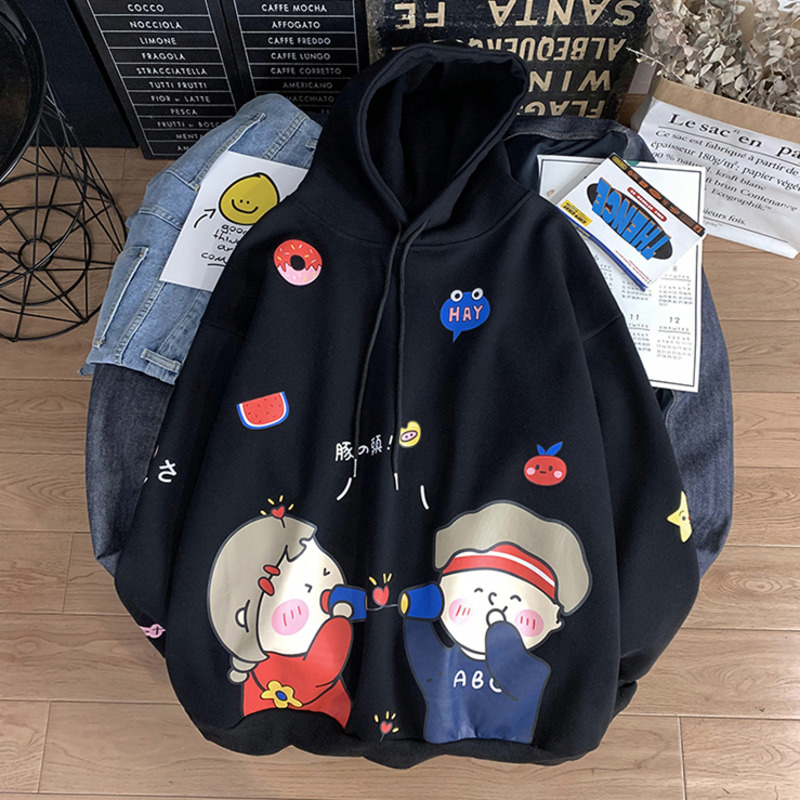 Áo Hoodie In Hình Hoạt Hình Phong Cách Hàn Quốc Cho Nam | BigBuy360 - bigbuy360.vn