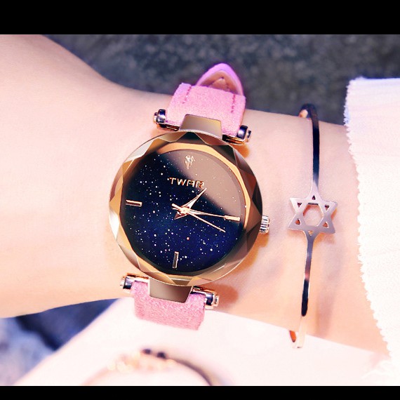 Đồng Hồ Nữ TWAR T66 Mặt Kim Sa Lấp Lánh thời trang 2019 | BigBuy360 - bigbuy360.vn