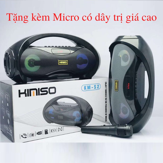 [ BH12 Tháng, Tặng Micro Hát Karaoke ] Loa Bluetooth KIMISO KM-S2🔥BÁN CHẠY🔥 Loa Hát Karaoke Kết Nối Điện Thoại Máy Tính