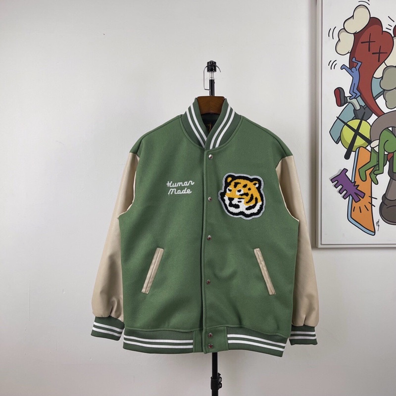 Áo khoác jacket, áo khoác bomber Human Made Varsity thời trang