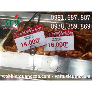Chân menu inox, chân đế bảng giá