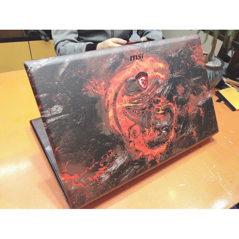 Skin dán Laptop MSI màu bạc bóng (inbox mã máy cho Shop)