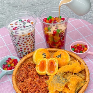 SET NGUYÊN LIỆU PHA TRÀ SỮA CẦU VỒNG (32-35 ly) - BẾP MI NHON