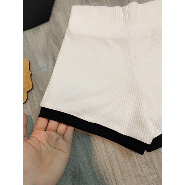 Set áo crop yếm+ quần short