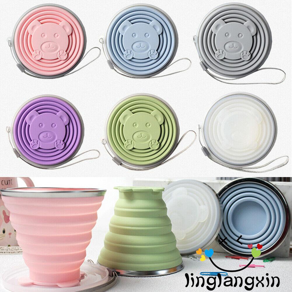 Cốc Nước Silicone Thiết Kế Gấp Gọn Được Tiện Lợi Khi Đi Du Lịch