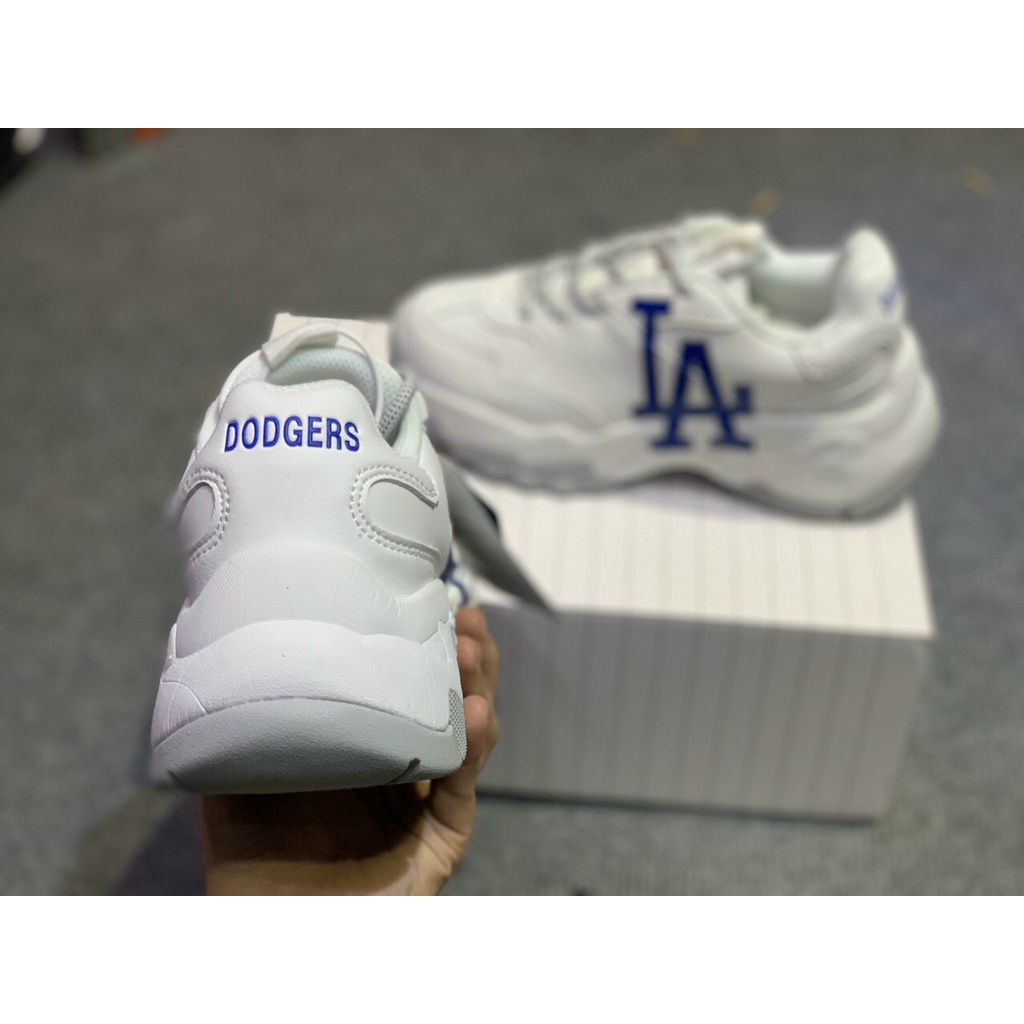 Giày MLB LA xanh đế độn 5 phân Bản Siêu Cấp Full Box Bill