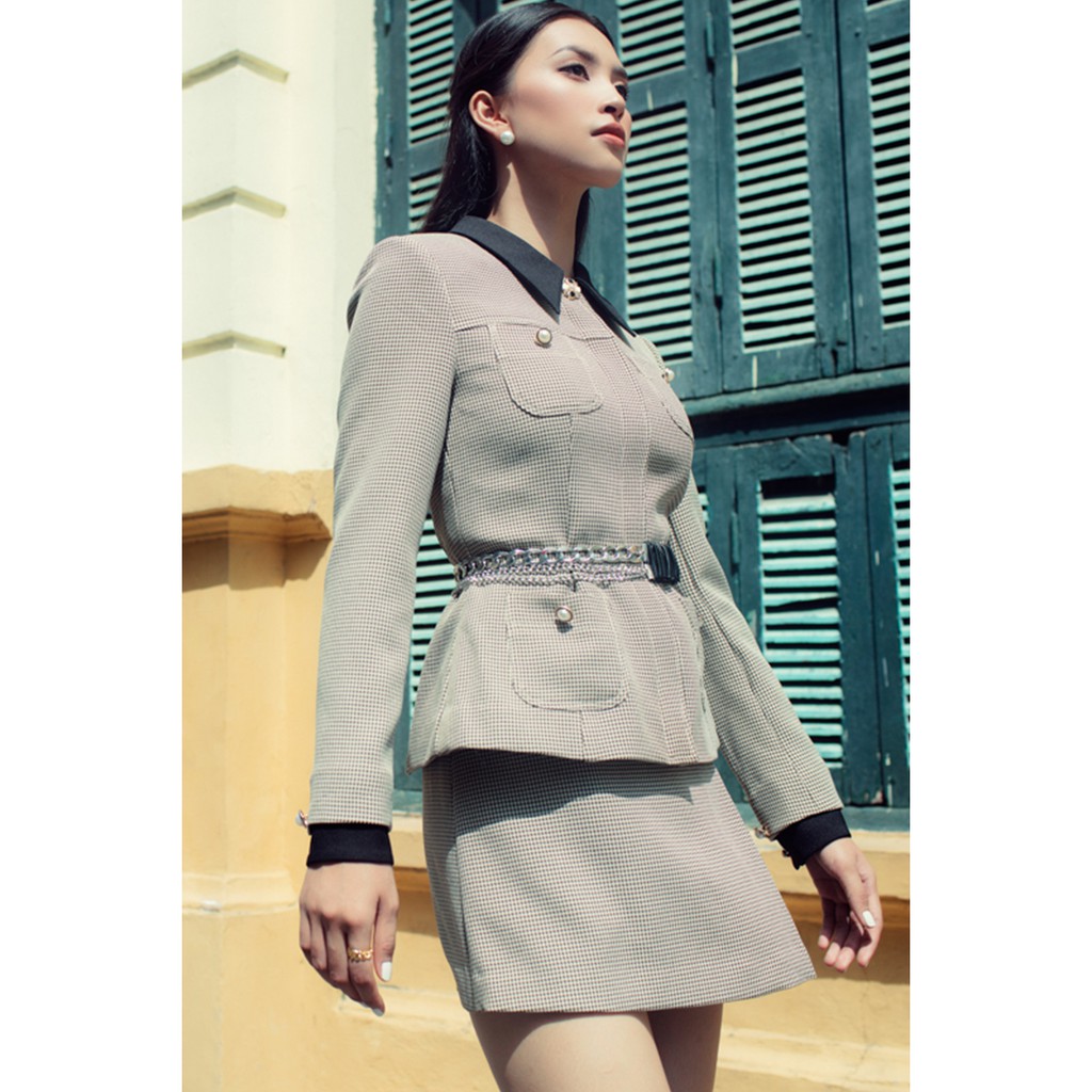 Áo Vest Tweed cổ đức nữ IVY moda MS 67C5812 | BigBuy360 - bigbuy360.vn