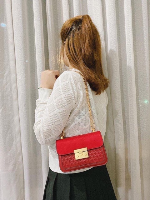 Túi xách đẹp size 18 da lộn