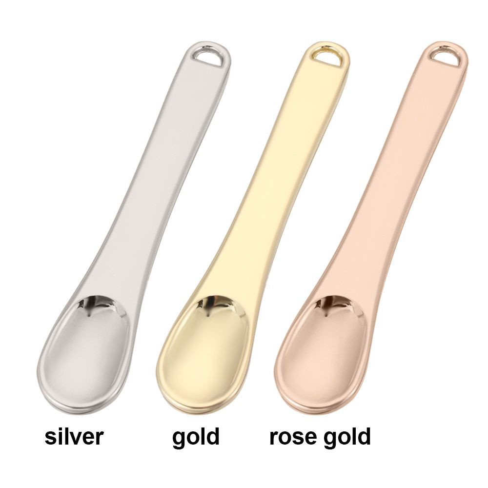 Muỗng Kim Loại Mini Nhiều Màu Sắc Chăm Sóc Da Mặt