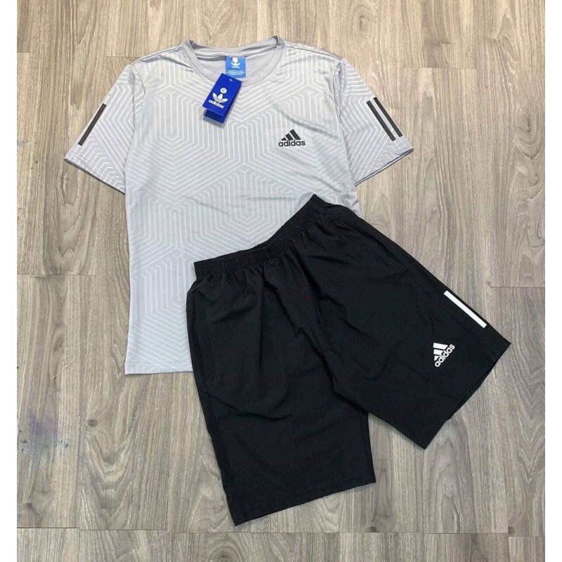 Bộ nam Adidas cổ tròn 3 màu