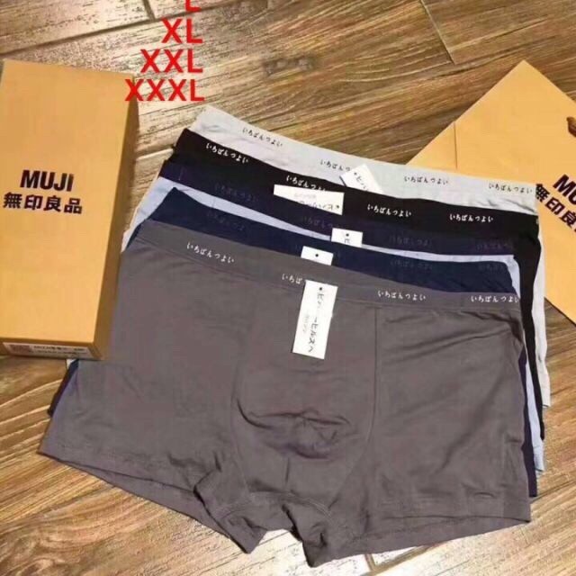 Hộp set 5 quần lót nam, quần sịp đùi thông hơi xuất nhật loại 1