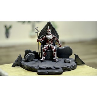 Sa bàn trưng bày mô hình 1:12 Power Rangers lord zedd, lord darkon, vilian