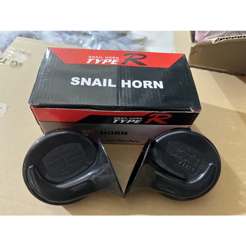 Còi ô tô 12v kiểu dáng ốc sên dành cho xe máy - ô tô