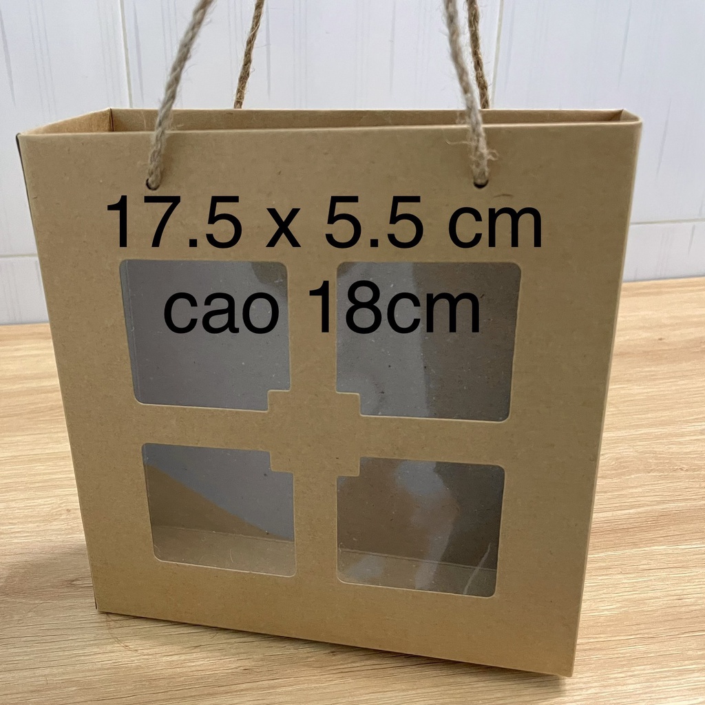 Túi giấy kraft nhật 32x22x11cm set 10 túi