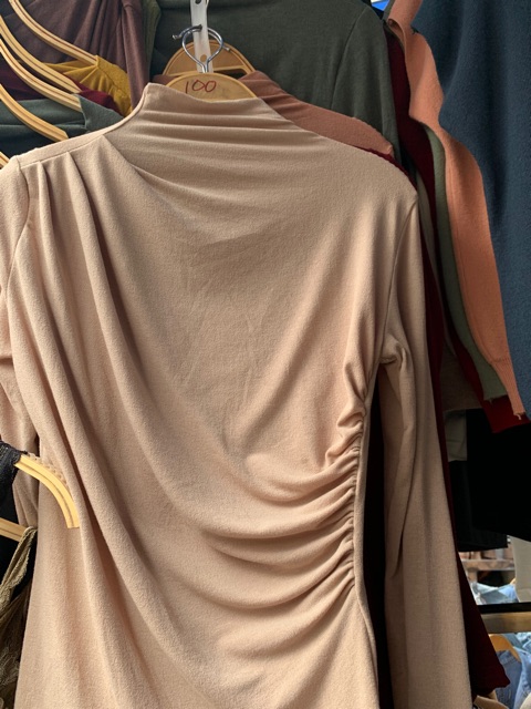 ÁO NHÚM CỔ LEO TAY DÀI MS11376