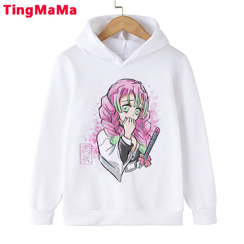 Áo sweater lông cừu in họa tiết hoạt hình Demon Slayer Kimetsu No Yaiba thời trang cho bé trai