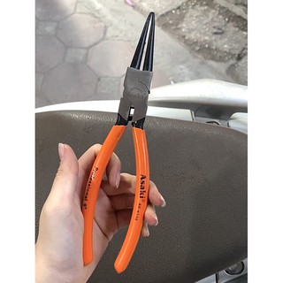 Kìm mở phanh trong ngoài mũi thẳng vào 9" asaki, ak-8344